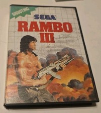 Sega Master System - Rambo III 3 - Game and Box