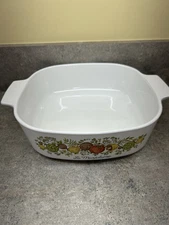 Vintage La Marjolaine Spice Of Life Corning Casserole Dish A-2-B 2 Quart