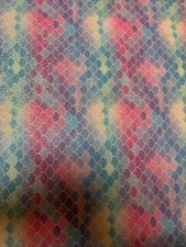 Mermaid scales FAUX LEATHER SHEET 8x12" SMOOTH TEXTURE
