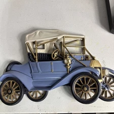 Vintage Burwood Products 1977 Molded Wall Decor**Antique Automobile**