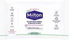 Milton Antibacterial Surface Wipes 30 Wipes - 7 packs