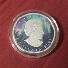 2023 Canada Silver Maple Leaf $1 Coin Northern Lights 0.9999 Fine