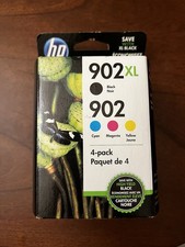 New Genuine HP 902XL Black HP 902 Regular Color Ink Cartridges 2021