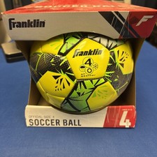 Soccer Ball Kids Franklin All Weather Play Competition 4 Ages 8-12 Athletic NEW