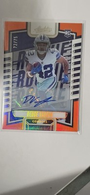 2023 Panini Absolute #145 Deuce Vaughn Signature Rookies Spectrum Orange #/75