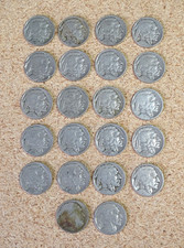 (22) INDIAN HEAD BUFFALO NICKELS / ASSORTED DATES / UNKNOWN DATES #447945