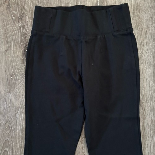Lilly Pulitzer M Black High Thick Waist Pockets Tapered Dress Yoga Pants - Picture 3 of 13