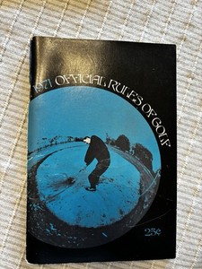 1971 USGA Rules Of Golf booklet