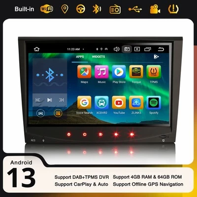 ERISIN 64Go 8-Cœur Android 14 Porsche 911 Cayman Boxster DAB+ Autoradio Navi 4G CarPlay