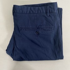 Connor Mens Navy Slim Straight Chino Stretch Pants Size 32 Very Good JB156