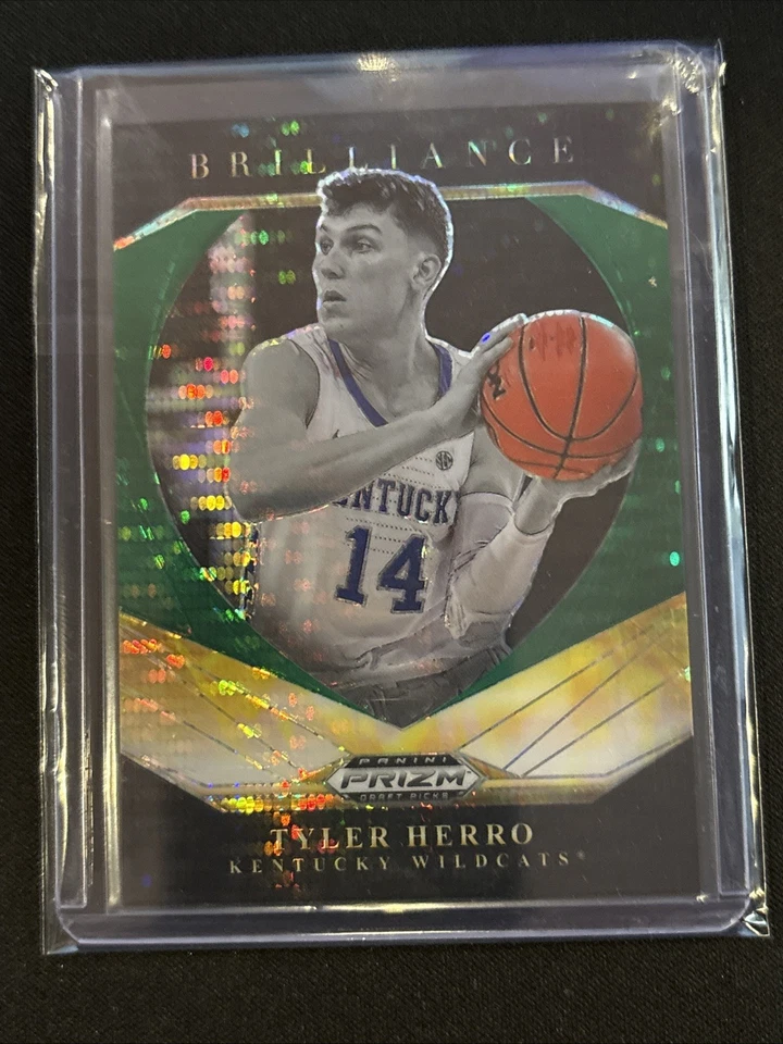 🔥Tyler Herro 2021 Prizm Draft Picks #17 Brilliance Green Pulsar 29/25 KY/Heat - Image 4 of 4