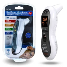 MOBI Ultra Pulse Digital Thermometer Talking Ear and Forehead Temp with Soft 