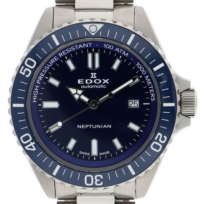 EDOX 80120 Neptunian blue Dial Automatic Stainless Steel Men s