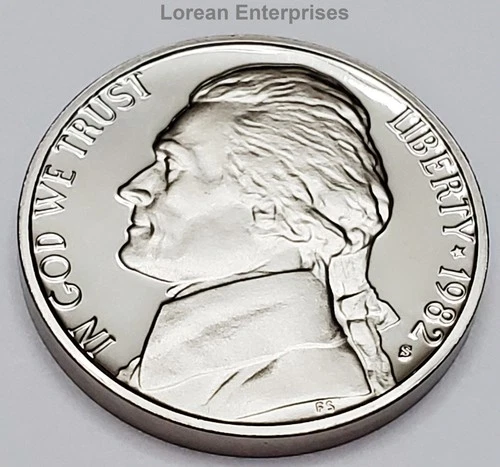 1982-S Jefferson Nickel Proof — photo from another recent sale