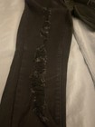 Levis 721 Womens Jeans Sz 27 Black High Rise Skinny Zip Fly Distressed Stretch — photo 2