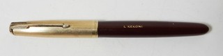 VTG PARKER 14K GOLD FILLED BROWN USA FOUNTAIN PEN 51
