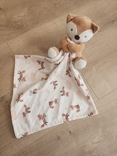 Baby by bon bebe Fox Lovey Mini Blanket Baby Toy Stuffed Plush soft tan brown