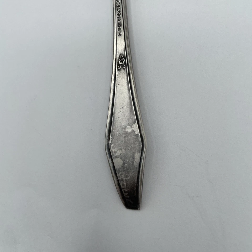 1900's Holmes & Edward Silver Inlaid Super Plated Century Serving Spoon Patina  - Image 3 of 4