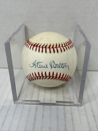 Steve Carlton Signed Rawlings National League Baseball Philadelphia Phillies D3