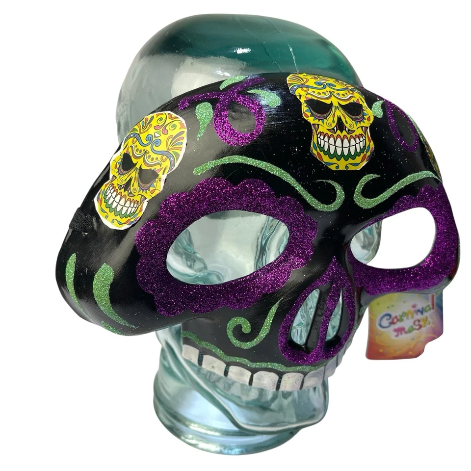 Jacobson Hat Halloween Day of the Dead Carnival Mask Adult Unisex Muertos NEW - Image 2 of 4