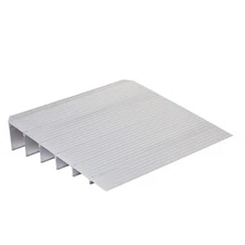 6" Rise Aluminum Door Threshold Ramp with Non-Slip Surface 800Lbs Capacity