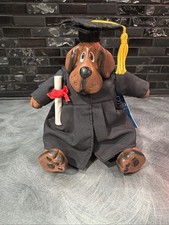 Graduation Gift - DEE PLOMA DOG - 6" Russ - Plush With Ceramic Head And Legs NWT
