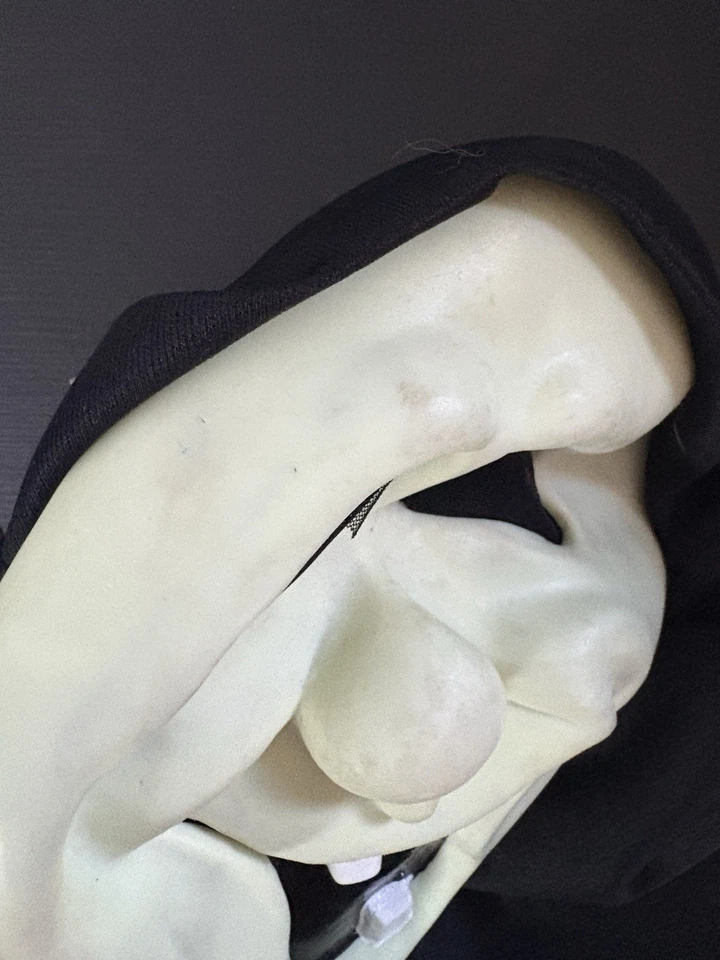 Rubies Frankenstein Halloween Costume Mask With Black Hood Goofy Face GITD - Изображение 3 из 4