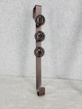 Metal Wreath Hanger With Bell Design Over Door Hook Home D cor 15"