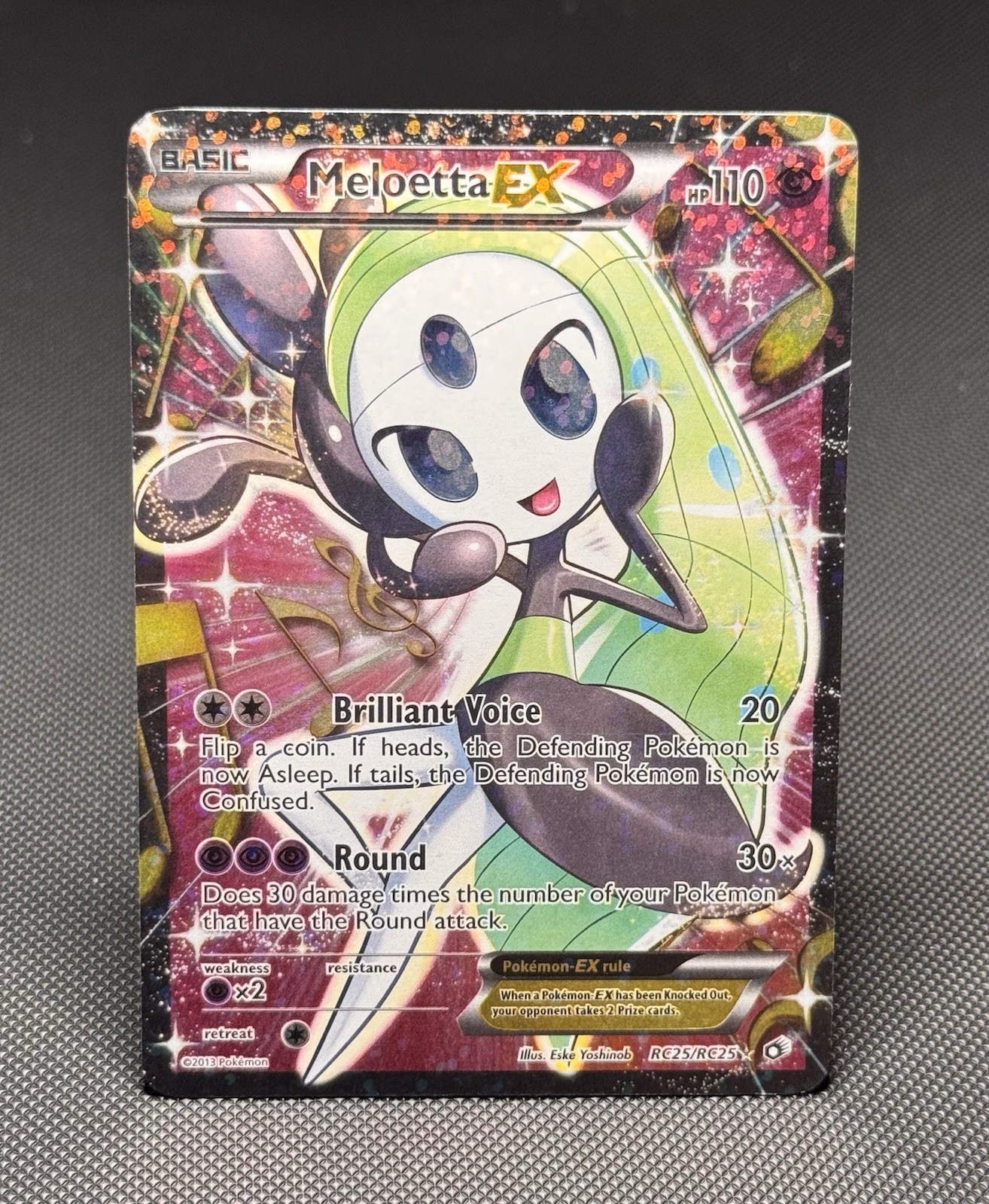 Pokémon TCG: Meloetta EX RC25/RC25 - Full Art - Legendary Treasures - *LP*