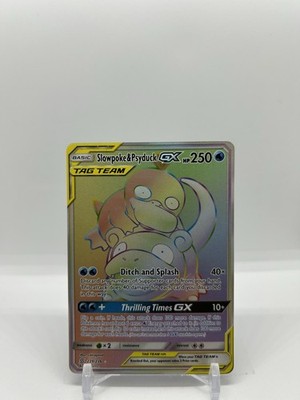 Slowpoke & Psyduck GX (Secret) 239/236 Unified Minds Holo Rainbow Rare Near Mint