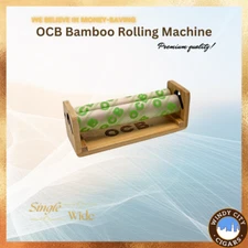 OCB Bamboo Rolling Machine Cigarete Paper Hand Roller - Single Wide