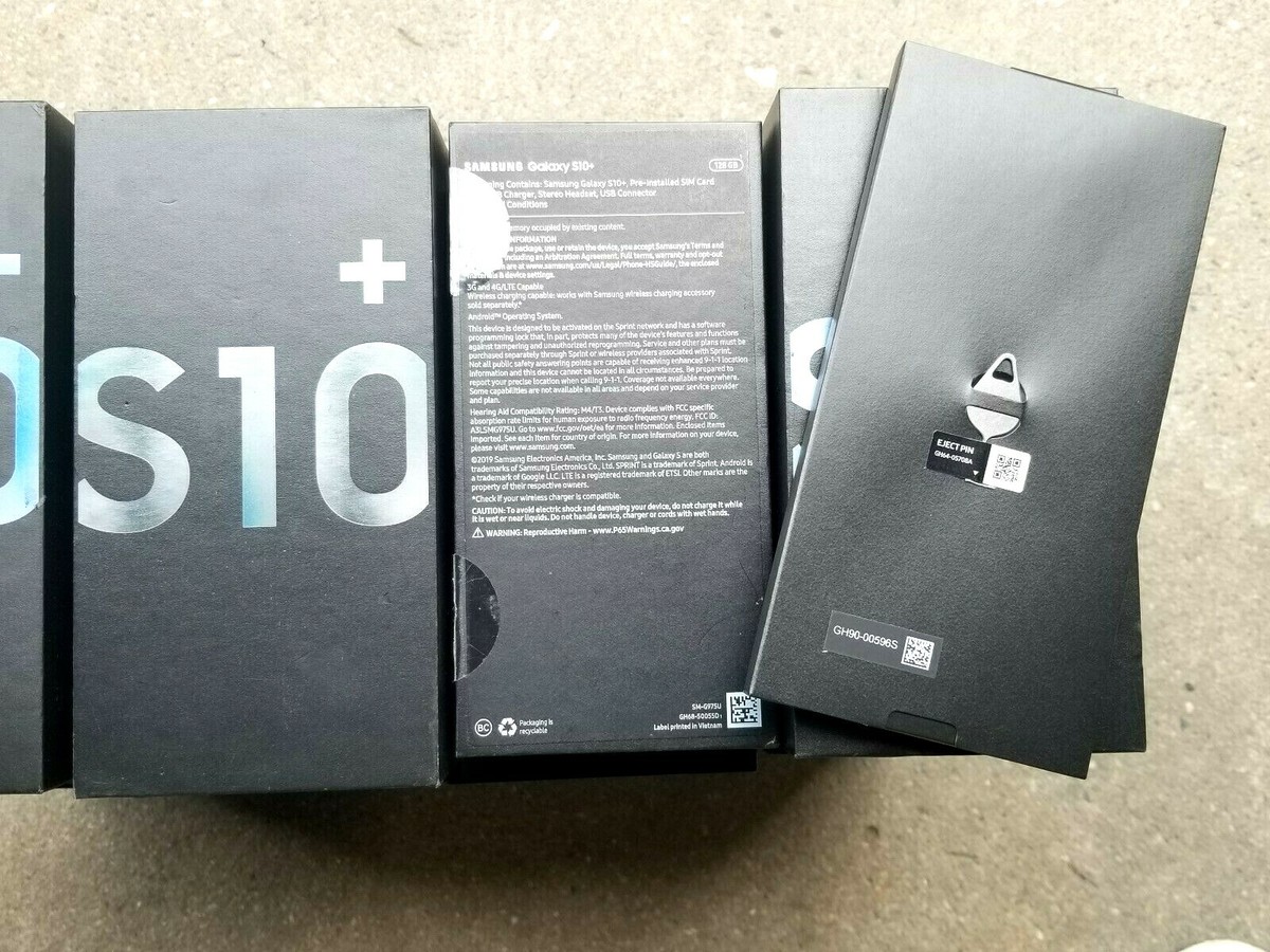 Samsung Galaxy S10 S10+ S10e Box Lot Original Empty Boxes
