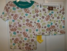 Scooby Doo Mystery Machine Short 2 Piece Pajama PJ Set Boys Size 4 NWT