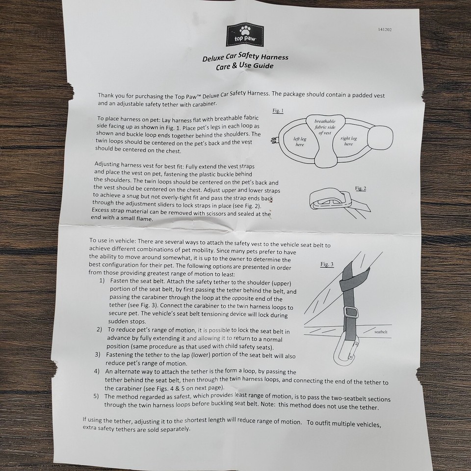 Top Paw Travel Harness for Dogs Medium 20 55 Lbs. Adjustable