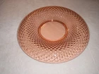 Imperial Depression Glass, Pink Diamond Quilted, Console Bowl, 12-1/2"