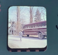 Cardinal Farley Military Academy Color Stereo Realist 3D Slide 1956 Bus