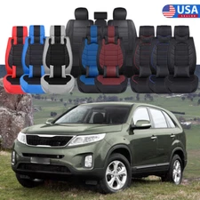 For Kia Sorento 2011-2014 Car Seat Cover Full Set Front Rear PU Leather Cushion