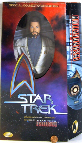 Figurine articulée Playmates Star Trek 12" Insurrection William Riker 65072 1998 T1L - Photo 1/5