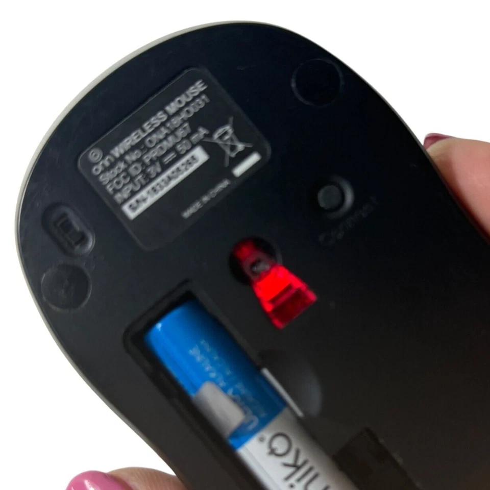 ONN Hot Pink Wireless Mini Compact Travel Optical Mouse 2.4GHz USB Wheel ~WORKS! - Image 4 of 4