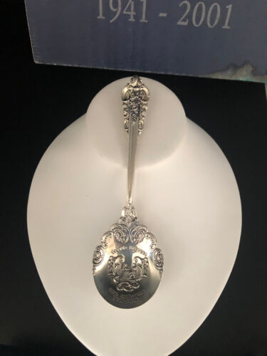 Wallace Silversmith Grande Baroque Sterling 60th Anniversary Spoon 1941-2001 - Picture 1 of 12