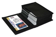RFID Blocking Men's Genuine Leather ID 20 Card Bifold Card Holder Wallet