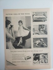 Vintage 1960 Kodak C 127 Film Print Ad Ephemera Wall Art Decor