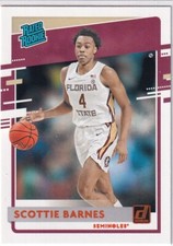 Scottie Barnes 2021 Panini Chronicles Draft Picks Donruss Rated Rookie Orange