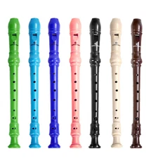 Soprano Recorder Instrument Fingering 8 Hole Flute for Beginners Kids Student US