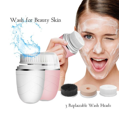 Cepillo de limpieza facial eléctrico limpieza facial impermeable suave masaje de poros profundos - Imagen 1 de 12