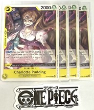 4x One Piece ST20-004 C - Charlotte Pudding - EN - Playset - TCG - NM/M