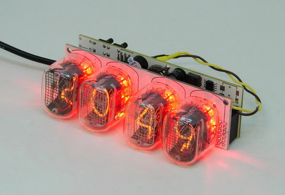 Assembled Nixie clock - in12 tube, red backlight - Image 3 of 4