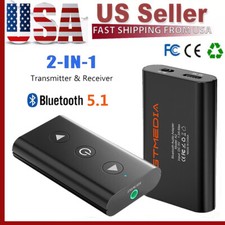 GTMEDIA Bluetooth 5.1 Transmitter Receiver 2 IN 1 Audio 3.5mm Jack Aux Adapter
