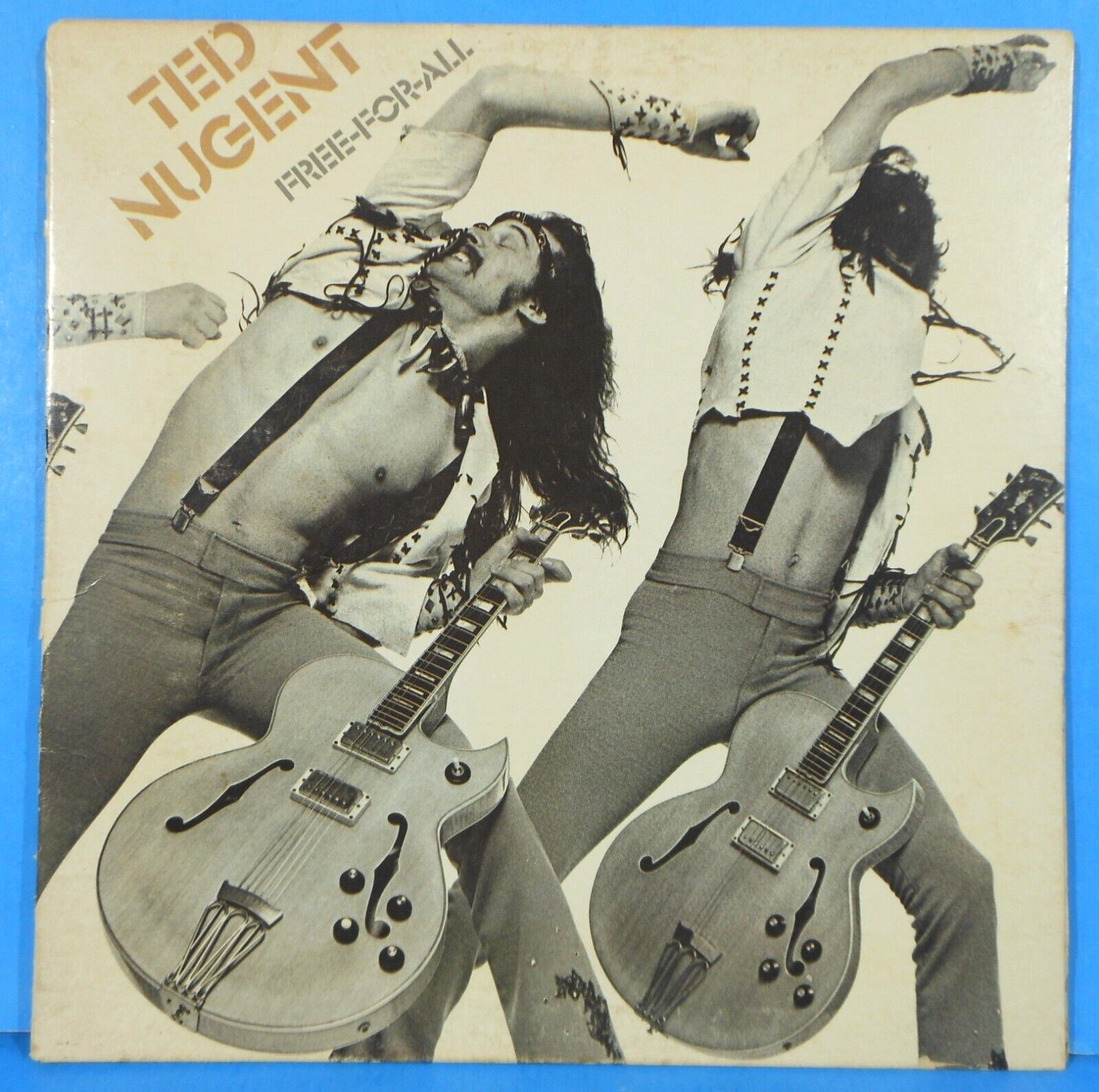 TED NUGENT FREE-FOR-ALL VINYL LP 1976 ORIGINAL PRESS NICE CONDITION! VG/VG!!A
