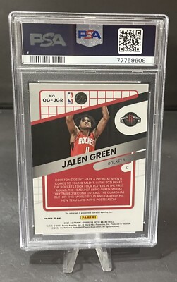 2021 Donruss Optic Jalen Green RC Rookie Opti-Graphs Choice 